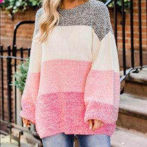 Lost in this Moment Colorblock sweater
